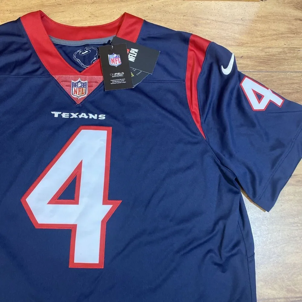 Nike On Field XL Deshaun Watson #4 Houston Texans‎ Jersey NFL Football NWT$150